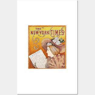 THE NEW YORK TIMES Vintage American Magazine Advertisement Art Posters and Art